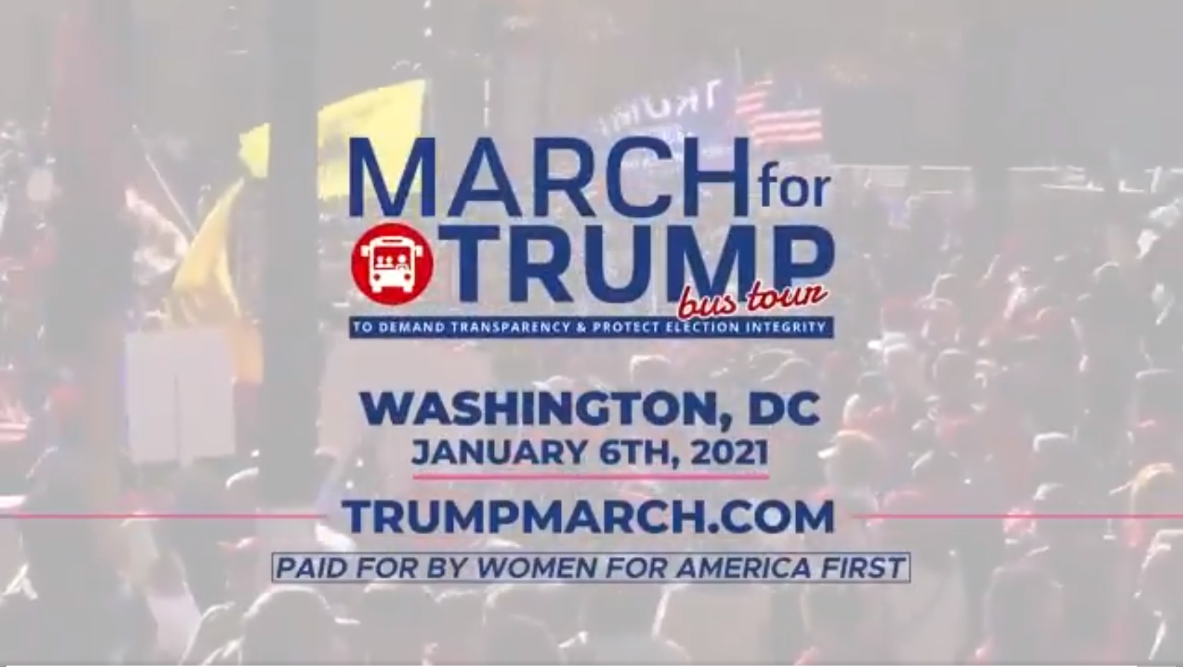 March for Trump - BE A PART OF HISTORY! January 6th - arrive by 9AM