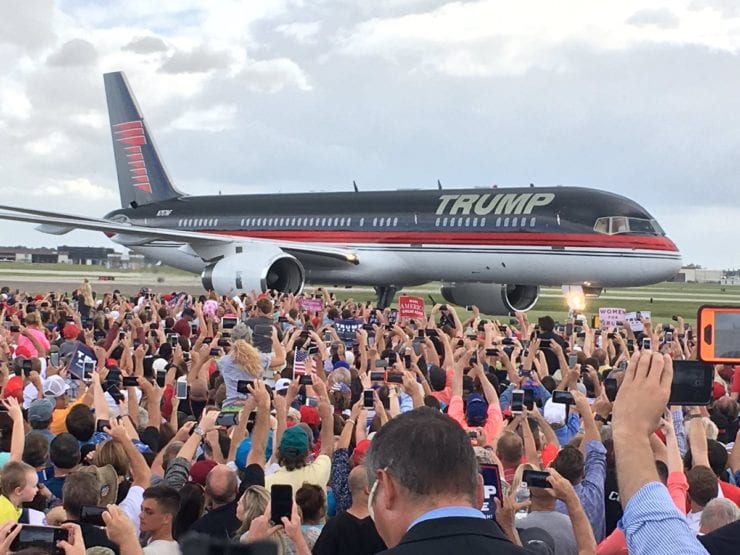 TRUMP-FORCE-ONE is Back and Ready to be “Used at Upcoming Rallies”